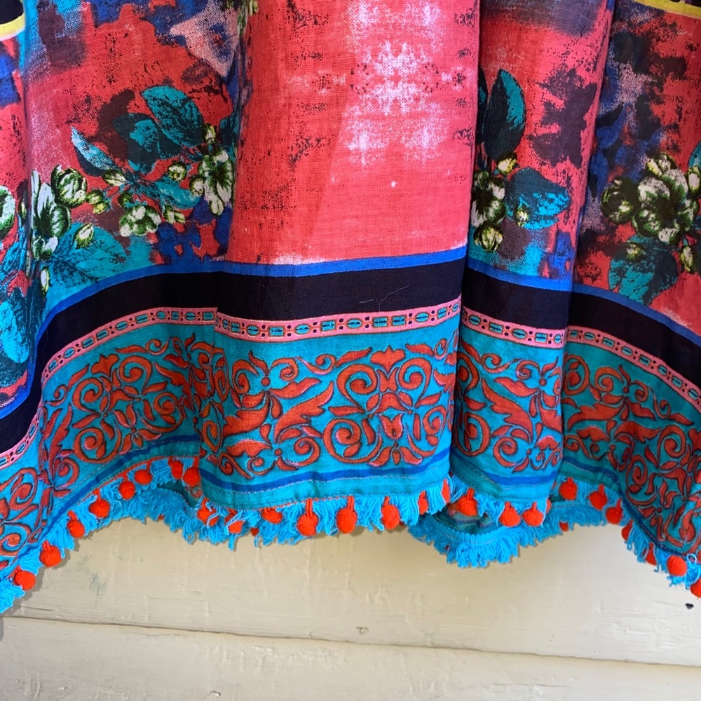 ANTICA SARTORIA Boho Beach patchwork dress coverup - Picture 6 of 8